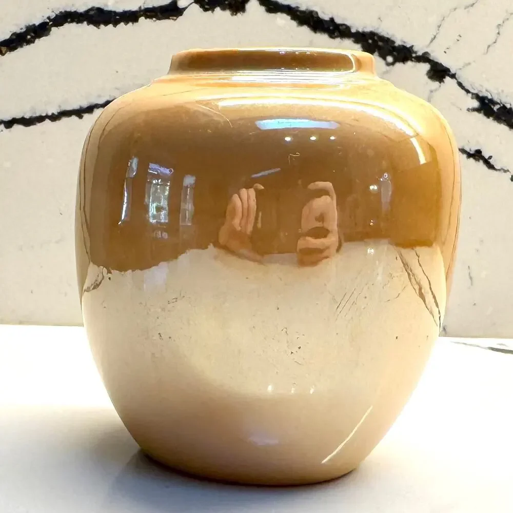 Vintage Made in Japan Hand Painted Scenic Porcelain Vase 3.5